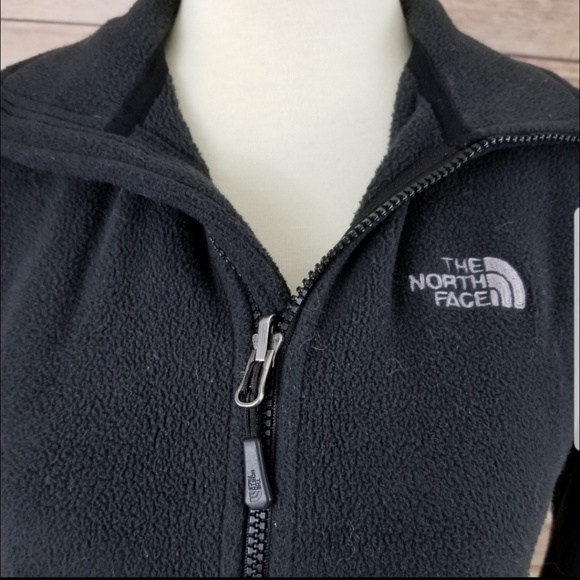 Northface Black Fleece Zip Up Jacket Flashdry - Picture 3 of 8